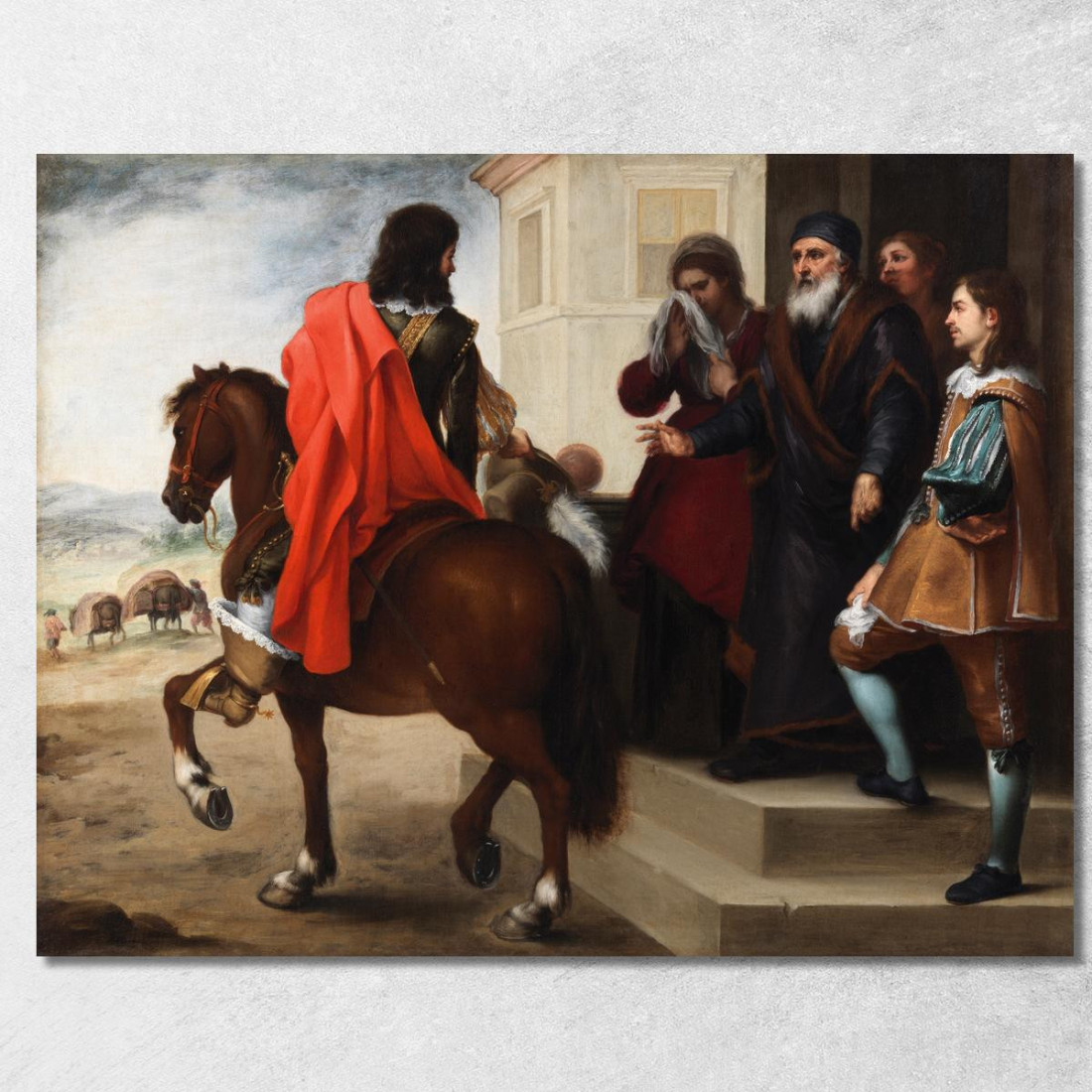 La Partenza Del Figliol Prodigo Bartolomé Estebán Murillo bem30 quadro stampato su tela
