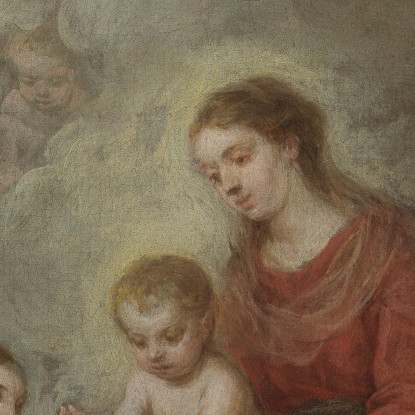 Le Nozze Mistiche Di Santa Caterina Bartolomé Estebán Murillo bem38 quadro stampato su tela