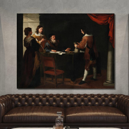 Il Figliol Prodigo Che Riceve La Sua Parte Bartolomé Estebán Murillo bem45 quadro stampato su tela