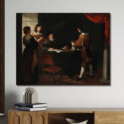 Il Figliol Prodigo Che Riceve La Sua Parte Bartolomé Estebán Murillo bem45 quadro stampato su tela