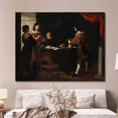 Il Figliol Prodigo Che Riceve La Sua Parte Bartolomé Estebán Murillo bem45 quadro stampato su tela