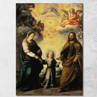 Il Ritorno Della Sacra Famiglia Dall'Egitto Bartolomé Estebán Murillo bem46 quadro stampato su tela