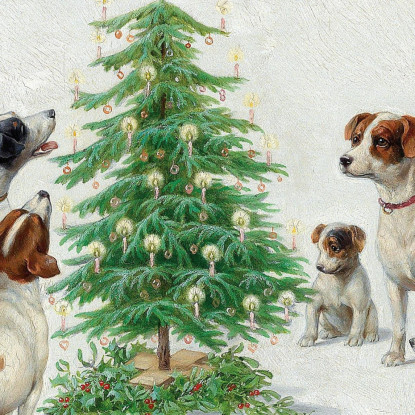 Natale Carl Reichert crc17 quadro stampato su tela