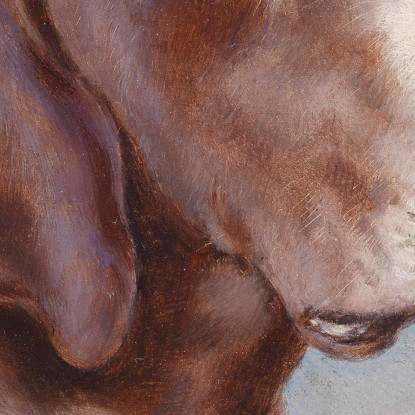 Ritratto Di Un Cane Carl Reichert crc31 quadro stampato su tela