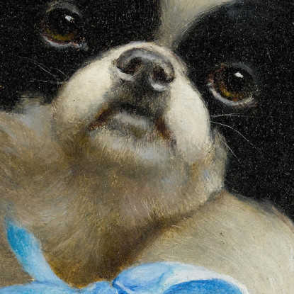 Japanese Chin Carl Reichert crc35 quadro stampato su tela
