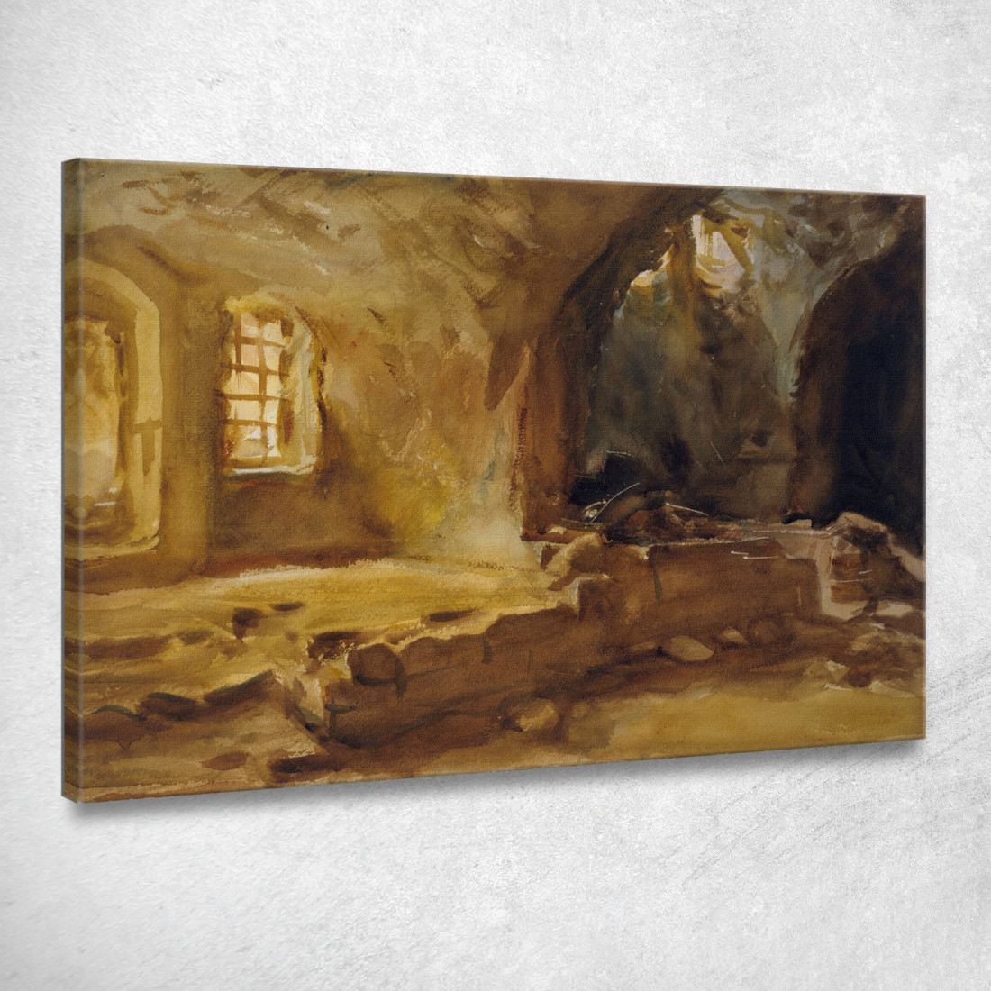 Cantina In Rovina John Singer Sargent jss384 quadro stampato su tela