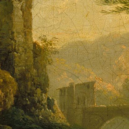 Paesaggio Con Lavandaie Claude-Joseph Vernet cjv23 quadro stampato su tela