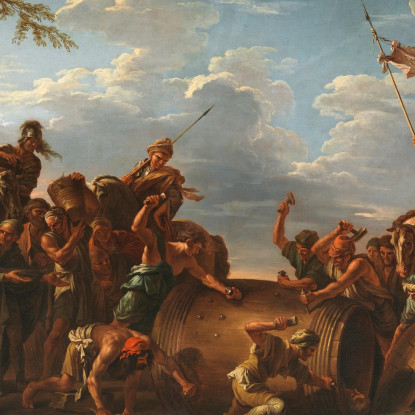 La Morte Di Regolo Claude-Joseph Vernet cjv31 quadro stampato su tela
