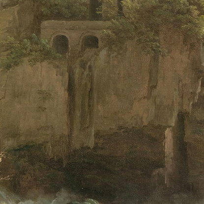 Veduta Di Tivoli Claude-Joseph Vernet cjv42 quadro stampato su tela