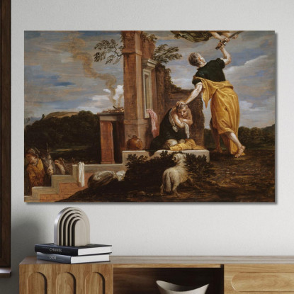 Il Sacrificio Di Isacco Da Parte Di Abramo David Teniers The Younger dty17 quadro stampato su tela