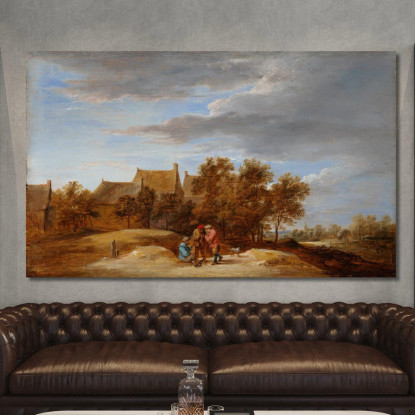Lungo La Strada David Teniers The Younger dty31 quadro stampato su tela