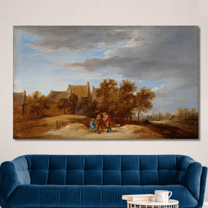 Lungo La Strada David Teniers The Younger dty31 quadro stampato su tela