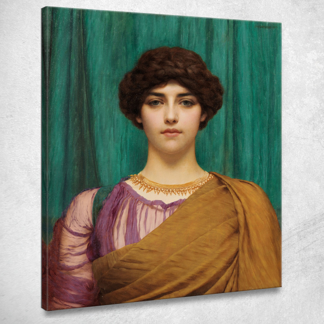 Una Dama Pompeiana John William Godward jwg9 quadro stampato su tela