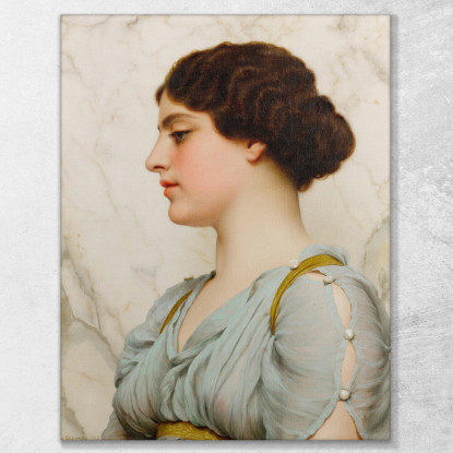 Una Bellezza Romana John William Godward jwg11 quadro stampato su tela