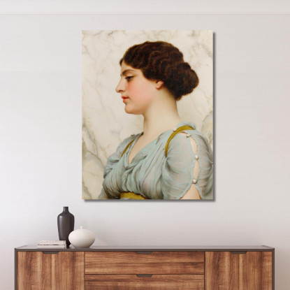 Una Bellezza Romana John William Godward jwg11 quadro stampato su tela