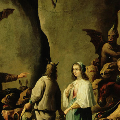 Tentazione Di Sant'Antonio David Teniers The Younger dty85 quadro stampato su tela