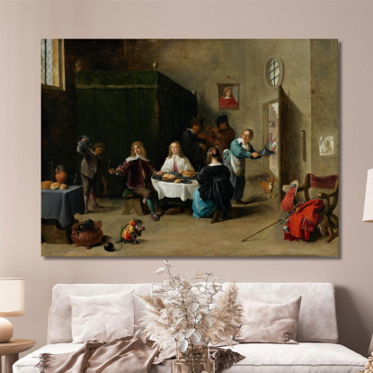 Il Figliol Prodigo David Teniers The Younger dty100 quadro stampato su tela