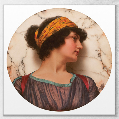 Androclea John William Godward jwg17 quadro stampato su tela