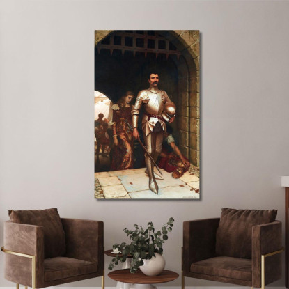 Conquista Edmund Blair Leighton ebl7 quadro stampato su tela