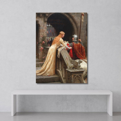 Dio Ti Accompagni Edmund Blair Leighton ebl10 quadro stampato su tela