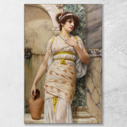 Alla Fontana John William Godward jwg18 quadro stampato su tela