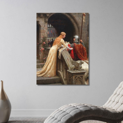 Dio Ti Accompagni Edmund Blair Leighton ebl10 quadro stampato su tela