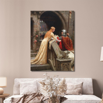 Dio Ti Accompagni Edmund Blair Leighton ebl10 quadro stampato su tela