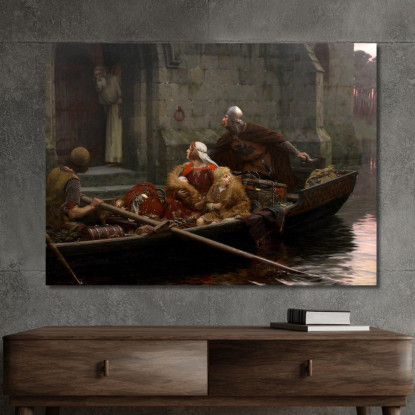 In Tempo Di Pericolo Edmund Blair Leighton ebl11 quadro stampato su tela
