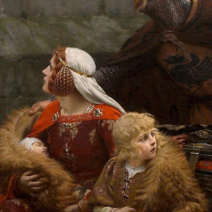 In Tempo Di Pericolo Edmund Blair Leighton ebl11 quadro stampato su tela