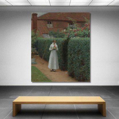 La Lettera D'Amore Edmund Blair Leighton ebl13 quadro stampato su tela