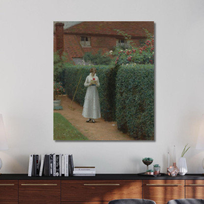 La Lettera D'Amore Edmund Blair Leighton ebl13 quadro stampato su tela