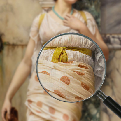 Alla Fontana John William Godward jwg18 quadro stampato su tela