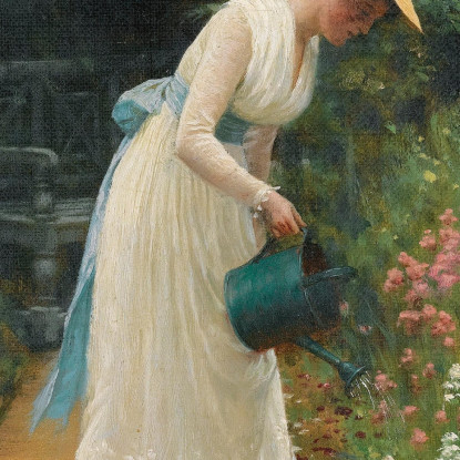 Il Giardino Della Mia Signora Edmund Blair Leighton ebl14 quadro stampato su tela