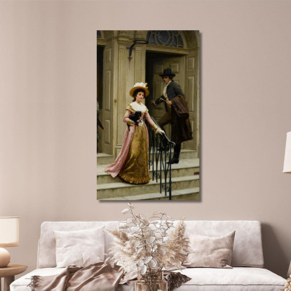 Il Mio Vicino Di Casa Edmund Blair Leighton ebl15 quadro stampato su tela