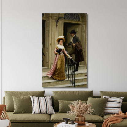 Il Mio Vicino Di Casa Edmund Blair Leighton ebl15 quadro stampato su tela