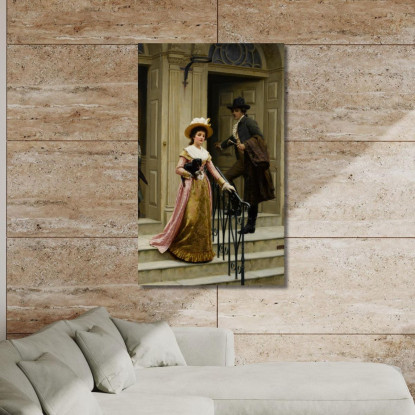 Il Mio Vicino Di Casa Edmund Blair Leighton ebl15 quadro stampato su tela