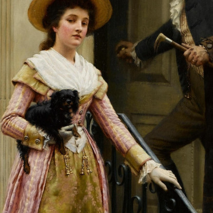 Il Mio Vicino Di Casa Edmund Blair Leighton ebl15 quadro stampato su tela