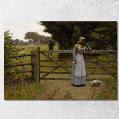 Partenza Edmund Blair Leighton ebl16 quadro stampato su tela