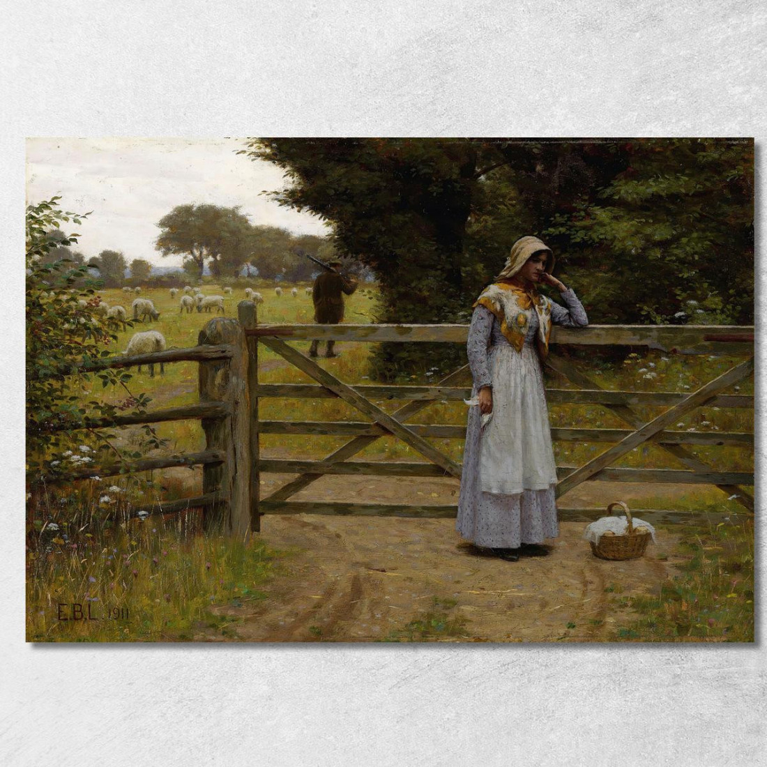 Partenza Edmund Blair Leighton ebl16 quadro stampato su tela