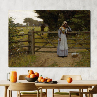 Partenza Edmund Blair Leighton ebl16 quadro stampato su tela