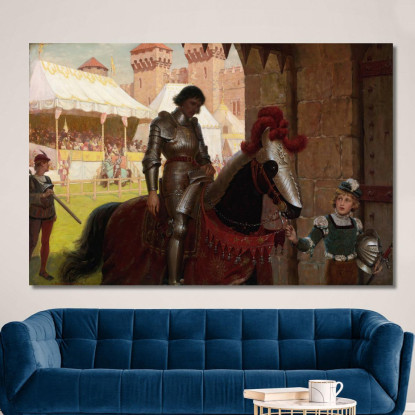 Sconfitto Edmund Blair Leighton ebl29 quadro stampato su tela