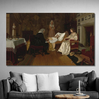 Testimonia Il Mio Atto E Sigillo Edmund Blair Leighton ebl30 quadro stampato su tela