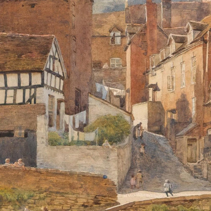 Presso Il Severn A Bridgnorth Edward John Poynter ejp7 quadro stampato su tela