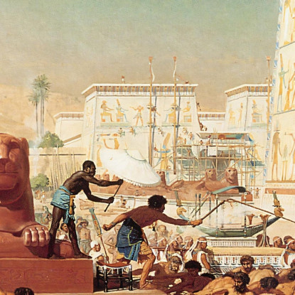 Israele In Egitto Edward John Poynter ejp16 quadro stampato su tela