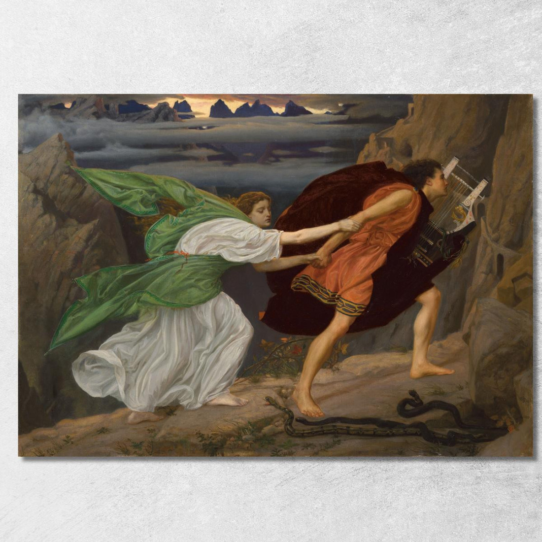 Orfeo Ed Euridice Edward John Poynter ejp19 quadro stampato su tela