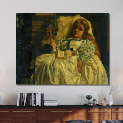 Il Ventaglio Del Pavone Edward John Poynter ejp28 quadro stampato su tela