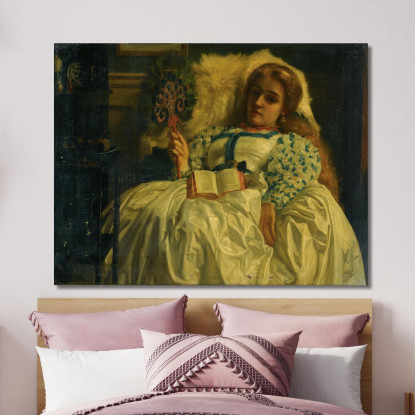 Il Ventaglio Del Pavone Edward John Poynter ejp28 quadro stampato su tela