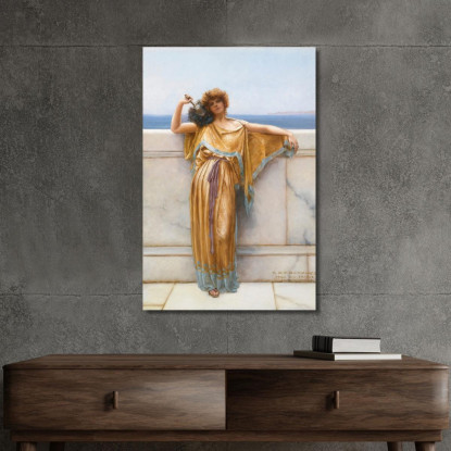 Climene John William Godward jwg24 quadro stampato su tela