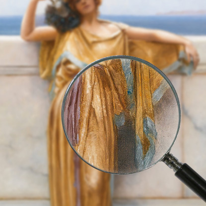 Climene John William Godward jwg24 quadro stampato su tela