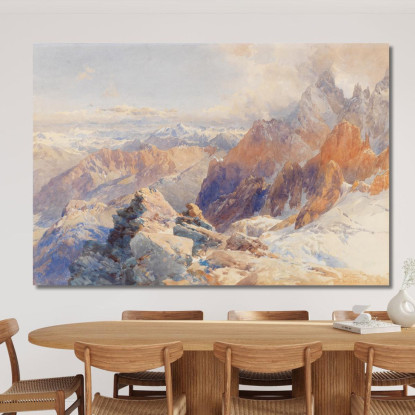 Col Du Géant Edward Theodore Compton etc17 quadro stampato su tela